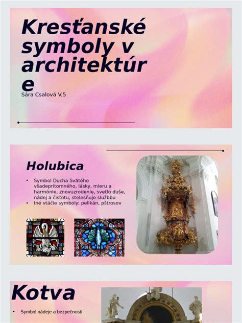 Ilustrácia znázorňujúca rôzne biblické symboly alebo kresťanské umenie