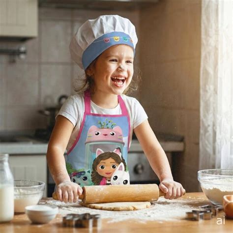 Ilustrácia Pusheen s kuchárskou čiapkou a vareškou, okolo nej rôzne pečené dobroty.