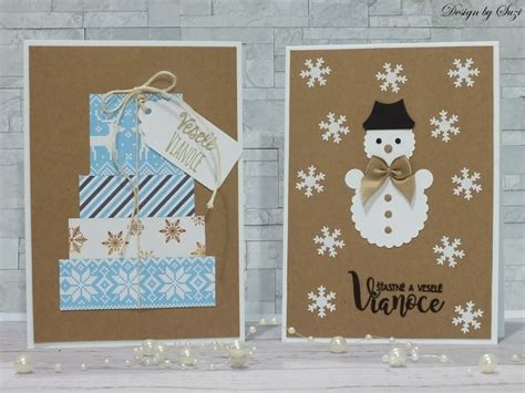 Rôzne ručne maľované vianočné pohľadnice