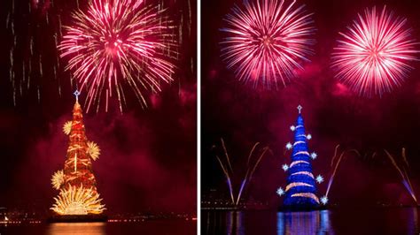 Plávajúci vianočný stromček v Riu de Janeiro