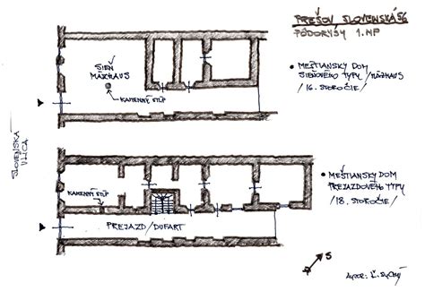 Detail interiéru Renesančného domu s arkádovým schodiskom