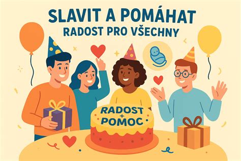 ilustrácia s námetom oslavy a darčekov