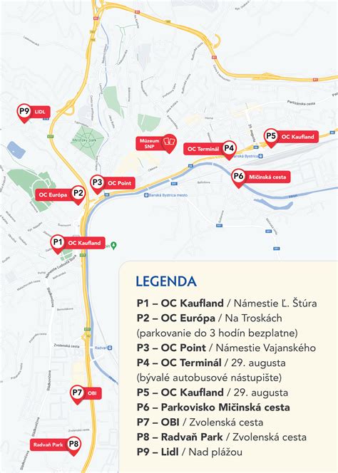 Mapa Kultúrneho centra v Banskej Bystrici