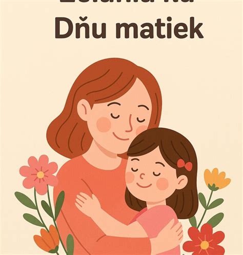 Ilustrácia s rôznymi textami ku Dňu matiek