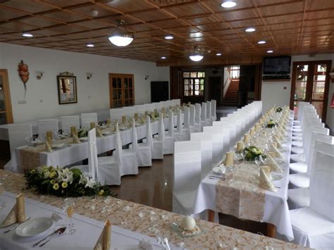 Interiér svadobnej sály v Reštaurácii a Penzióne Salaš Cabaj