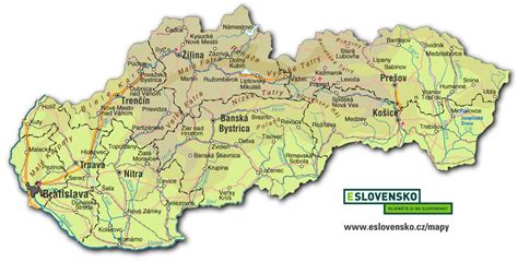 Mapa Slovenska s vyznačenou polohou obce Gaboltov