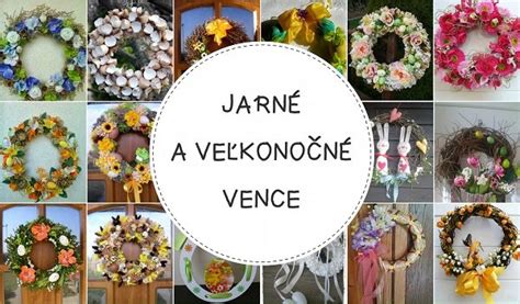 Ilustračná fotografia rôznych jarných vencov na dverách