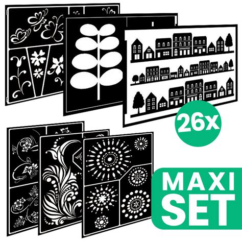 infografika s ukážkou použitia šablón na maľovanie kreslených náboženských motívov na stenu