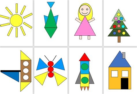 ilustračná schéma základných geometrických tvarov pre kreslenie vianočného stromčeka