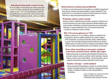 Detské interiérové ihrisko s rôznymi atrakciami