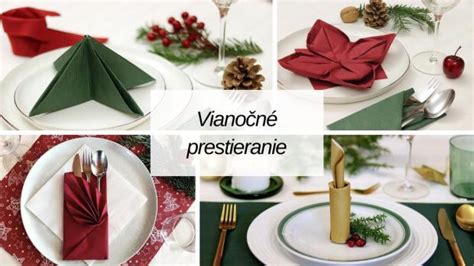 Ukážka rôznych zložených vianočných obrúskov