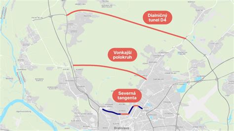 Infografika znázorňujúca plány pre dopravu v Bratislave a ich realizáciu