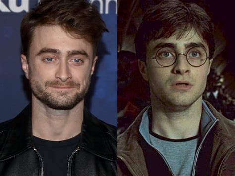 Daniel Radcliffe v rôznych hereckých polohách, ukazujúci jeho všestrannosť.