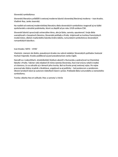 schéma vplyvov v Kraskovej próze: oblomovizmus, symbolizmus a autobiografické prvky
