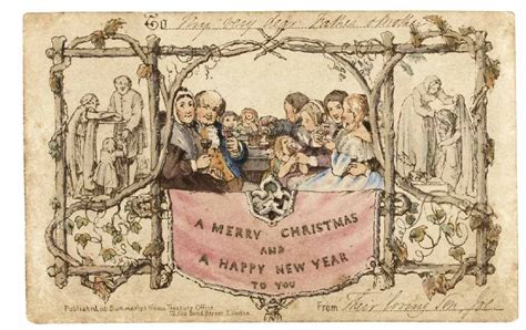 Koláž bizarných viktoriánskych vianočných pohľadníc s tmavými alebo výstrednými motívmi