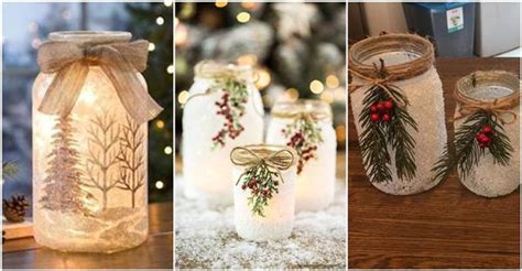 DIY svietniky zo sklenených pohárov ozdobené jutou a čipkou s plápolajúcimi sviečkami