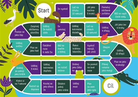 Ilustrácia zobrazujúca rôzne vtipné hry a aktivity na narodeninovej oslave