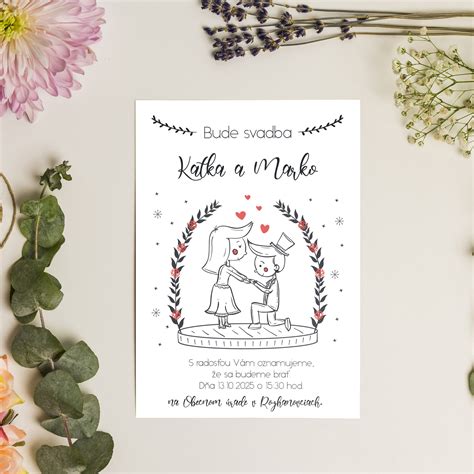 Ukážka vtipnej narodeninovej pozvánky s kreslenými postavičkami