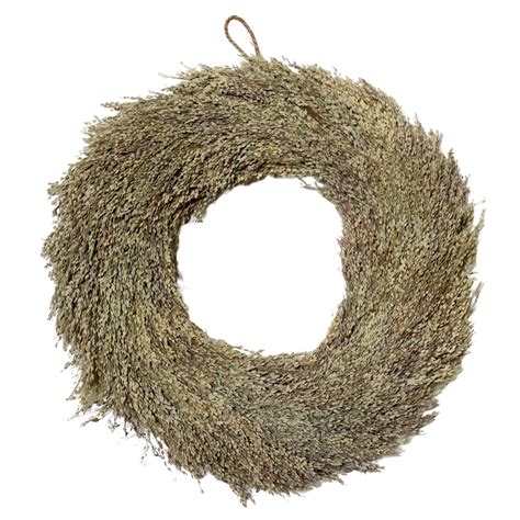 Ilustrácia rôznych prírodných materiálov vhodných na výrobu venca: čečina, eukalyptus, sušené trávy, vetvičky s plodmi.