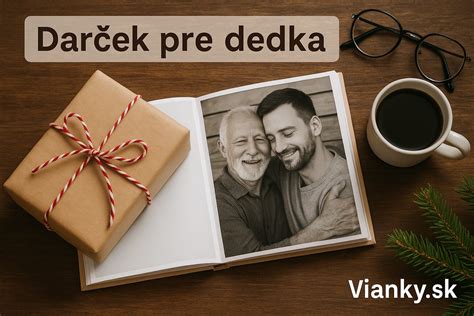 Koláž fotodarčekov pre dedka (hrnček, vankúš, fotoalbum)