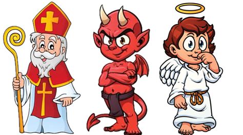 ilustračné foto: Mikuláš, čert a anjel obchádzajúci domácnosti