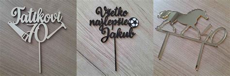 Rôzne typy personalizovaných zápichov na krstinovú tortu