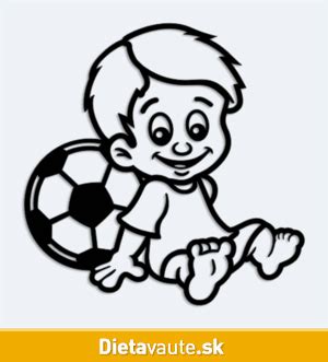 Chlapec s personalizovanou futbalovou loptou