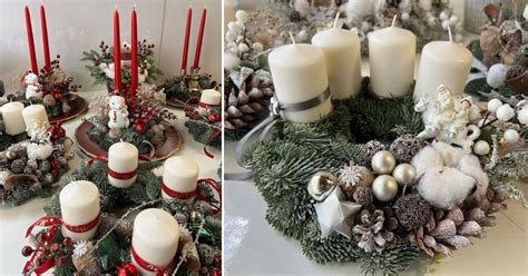 Ukážka rôznych ručne vyrábaných vianočných dekorácií deťmi