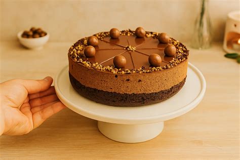 Rez čokoládovou tortou s ovocným zdobením