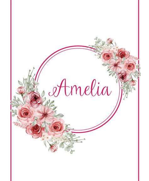 ilustrácia s menom Anna a kvetmi