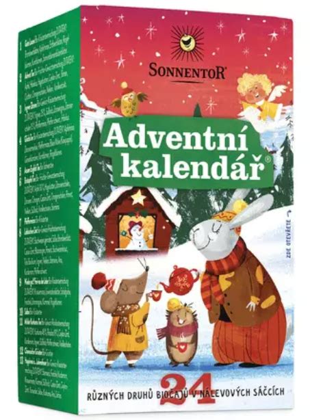 fotografia čajového adventného kalendára SONNENTOR s lampášom