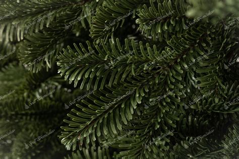 Detailný záber na realistické 3D ihličie vianočného stromčeka, ktoré imituje vzhľad a textúru živých vetvičiek