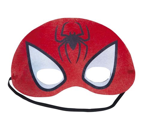 Detail masky a materiálu detského kostýmu Spiderman