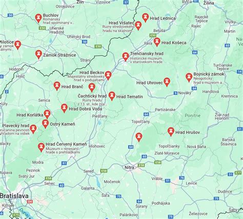 Mapa: Prehľad strašidelných miest a hradov na Slovensku vhodných na halloweensky výlet.