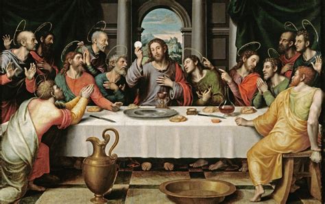 Ilustrácia Poslednej večere Ježiša Krista s apoštolmi