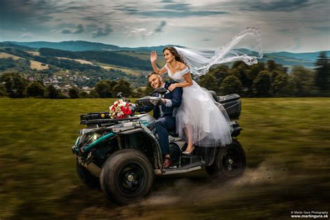 Fotografia svadobnej jazdy kočom