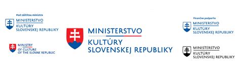 Oficiálne logo Ministerstva kultúry SR s kalendárom alebo symbolickým zobrazením mena