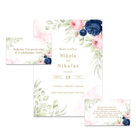 Ilustrácia elegantného svadobného oznámenia s jednoduchým textom.