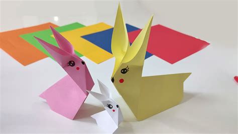 origami zajačik z papiera
