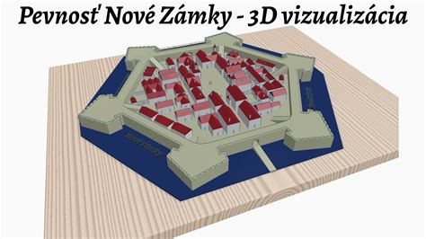 Schéma renesančnej šesťuholníkovej pevnosti Nové Zámky s baštami