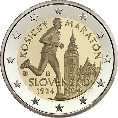 Detailný záber na národnú stranu slovenskej pamätnej mince 2 eurá 2009 s motívom zvona z kľúčov