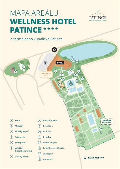 mapa Piešťan s vyznačenou polohou Hotela Park a jeho okolím