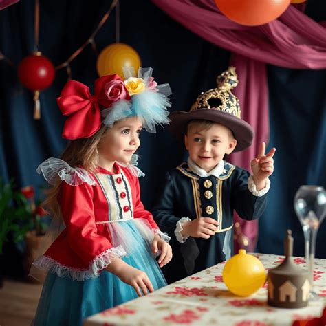 Tematické foto: Deti s karnevalovými škraboškami a pracovnými listami