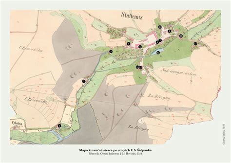 historická mapa horného Liptova s vyznačením železiarne Maša a osady Frischfeuer