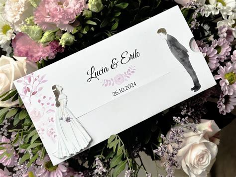 Ukážka luxusného svadobného oznámenia s laserovým výrezom