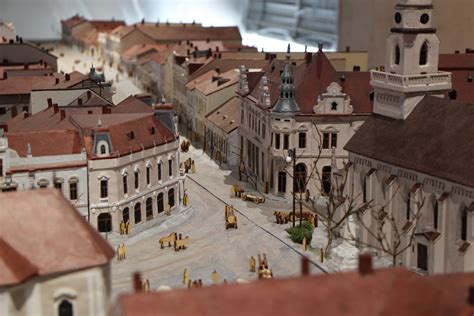 Fotografia 3D makety mesta Lučenec z roku 1907