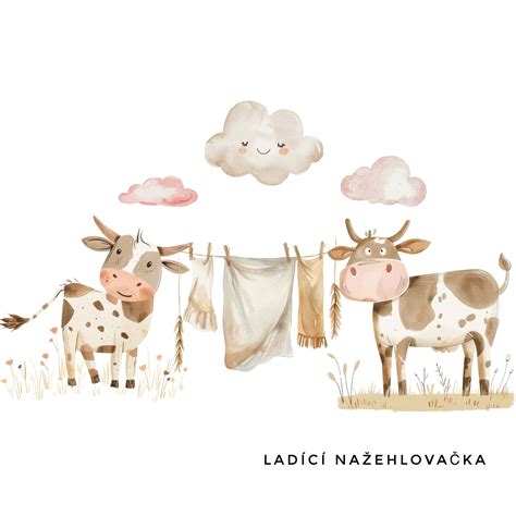 ilustrácia plyšovej hračky - kravičky