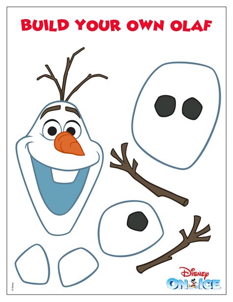 DIY kartónový Olaf