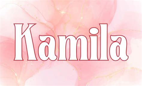 ilustrácia s kvetmi a jemnými farbami symbolizujúca meno Kamila