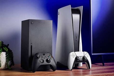 Ilustrácia moderných herných konzol ako PlayStation a Xbox